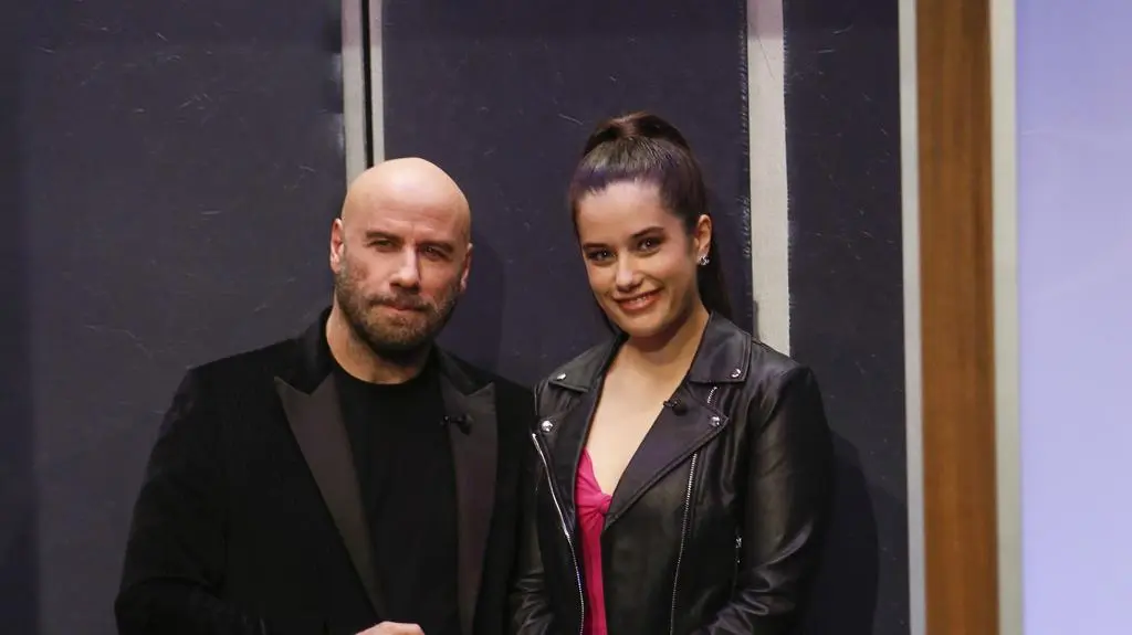 John Travolta z córką Ellą Bleu