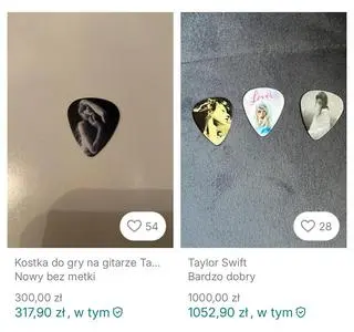 Fani sprzedają kostki do gry od Taylor Swift