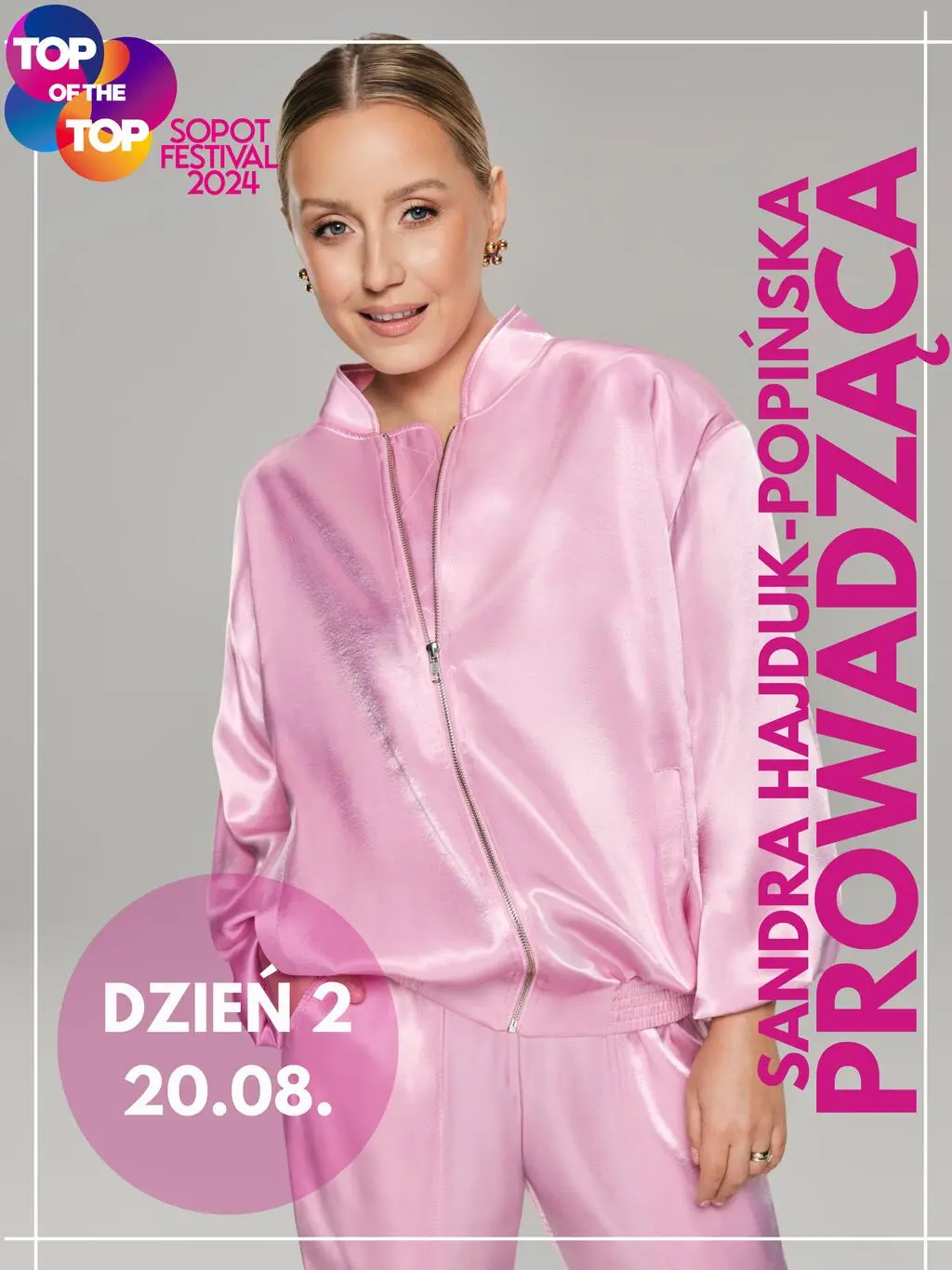 Sandra Hajduk-popińska prowadzącą Top of The Top Sopot Festival