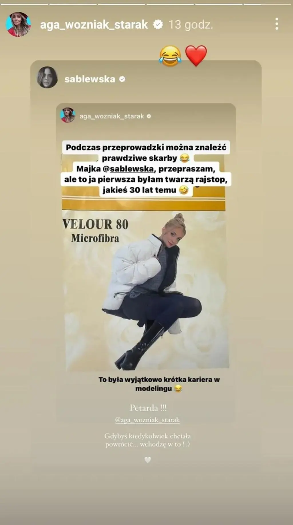 Agnieszka Woźniak-Starak pokazała zdjęcie z przeszłości