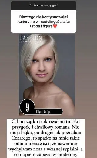 Edyta Pazura na zdjęciu sprzed lat