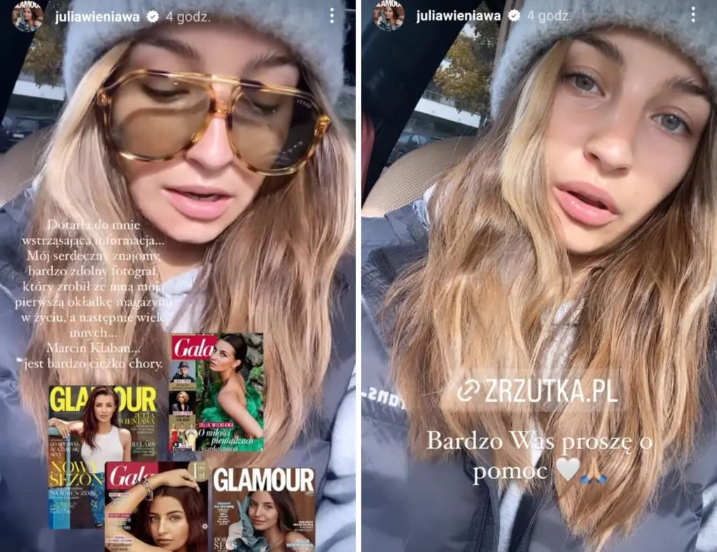 Julia Wieniawa apeluje o pomoc dla znajomego