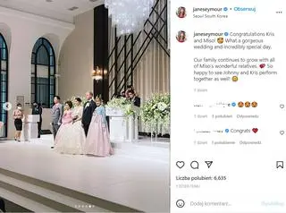 Jane Seymour na koreańskim weselu. Syn aktorki wziął ślub po raz drugi