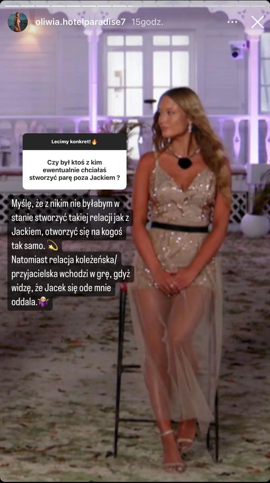 "Hotel Paradise 7". Oliwia o relacji z Jackiem
