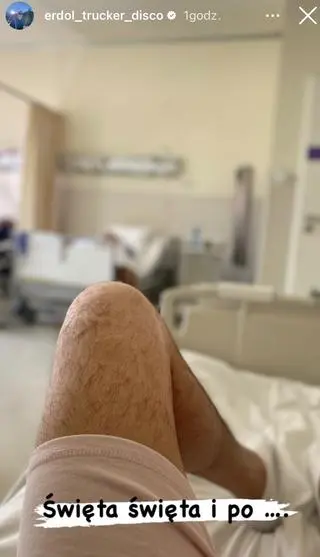 Maciej Mikołajczak pokazał zdjęcie ze szpitala