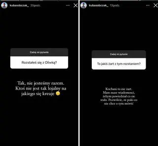 "Hotelu Paradise". Kuba Sobczak komentuje plotki o rozstaniu z Oliwią Gruszecką