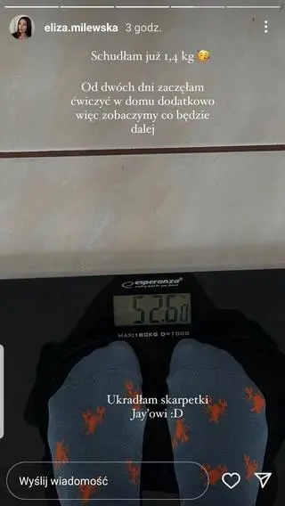 Eliza Milewska pokazała, ile waży