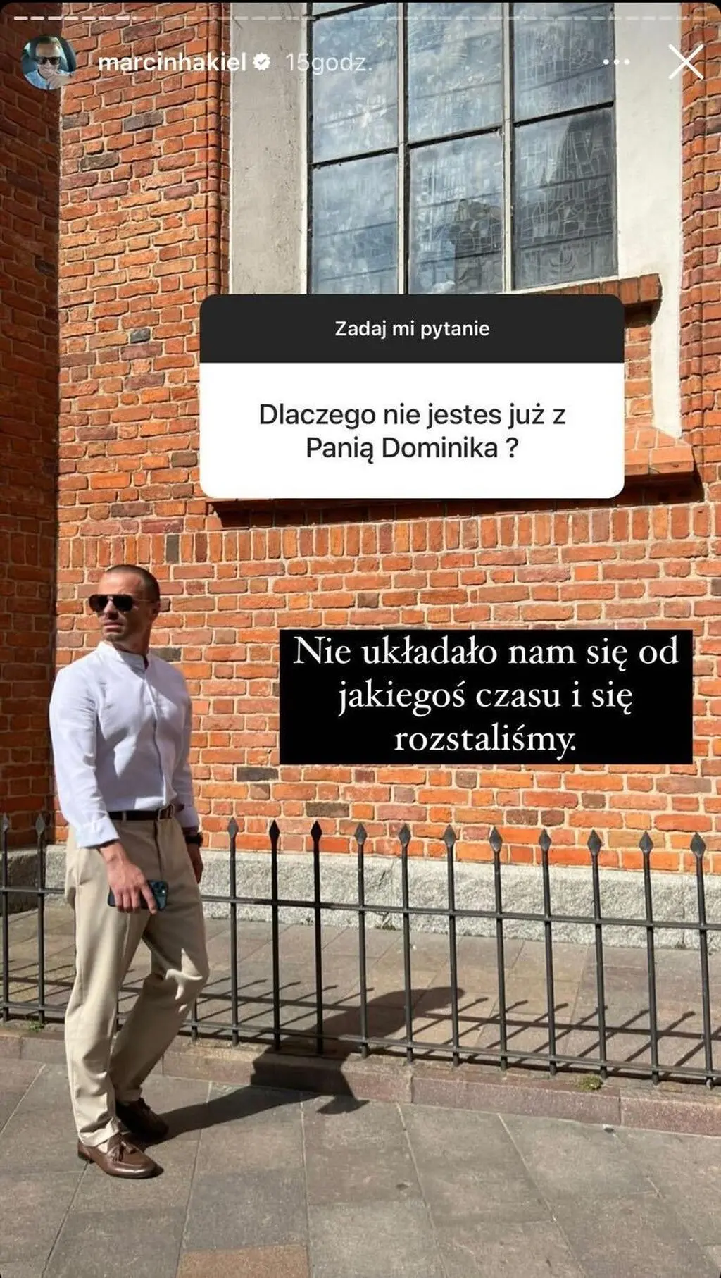 Marcin Hakiel o rozstaniu z Dominiką