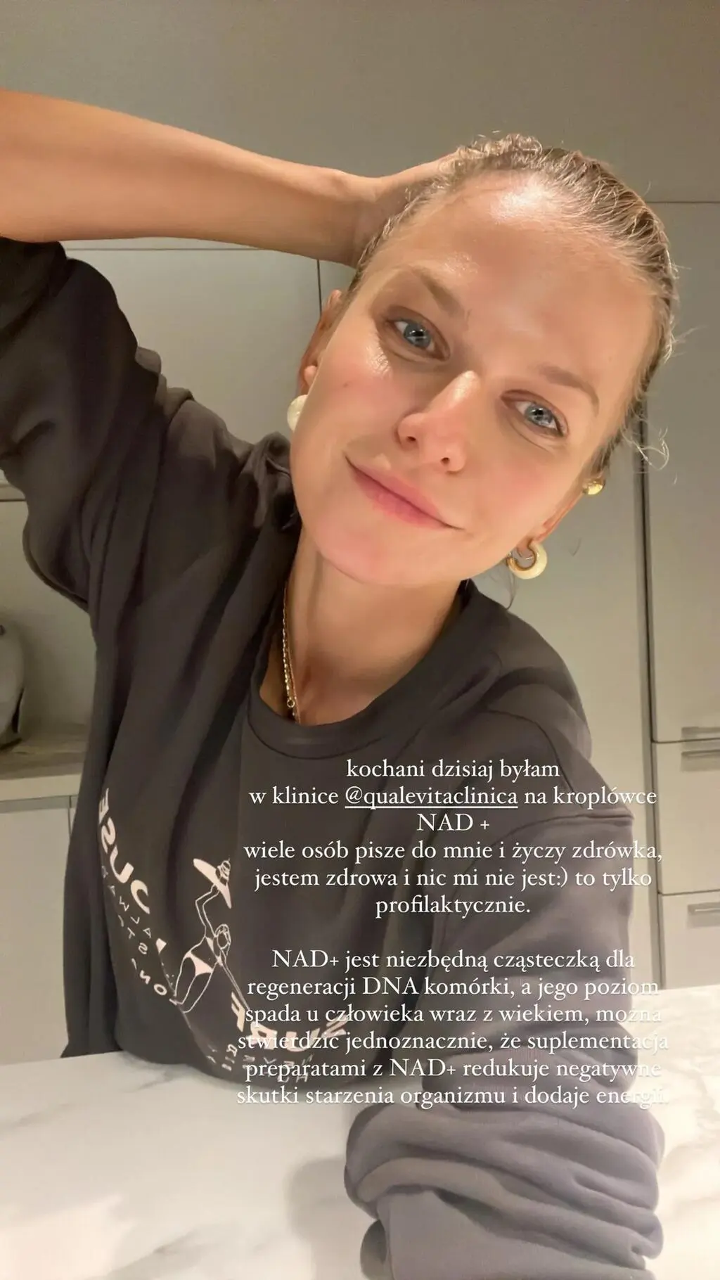 Anna Lewandowska na kroplówce