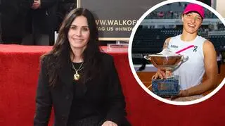 Courteney Cox spotkała się na korcie z Igą Świątek! Nagranie zrobiło furorę w sieci