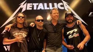 Kirk Hammett, Lars Ulrich, James Hetfield i Robert Trujillo z zespołu Metallica