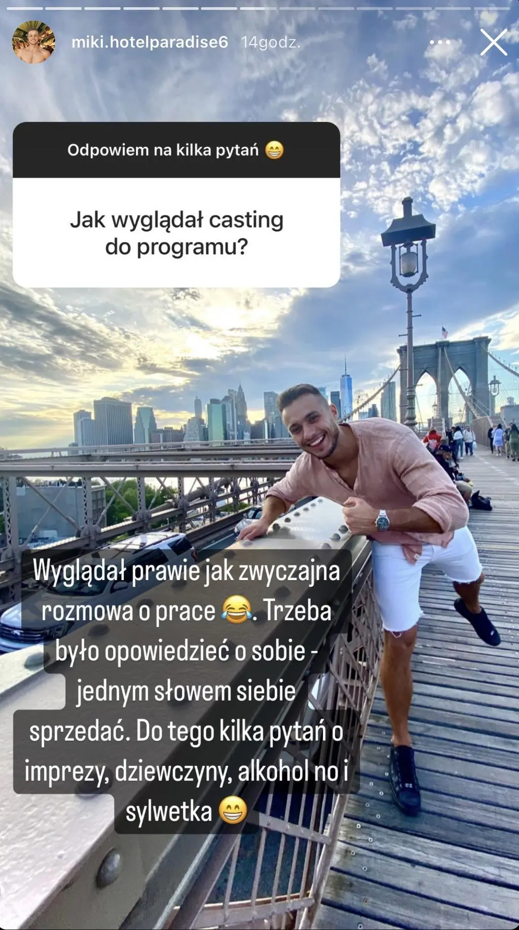 Mikołaj Grzybowski z "Hotelu Paradise"