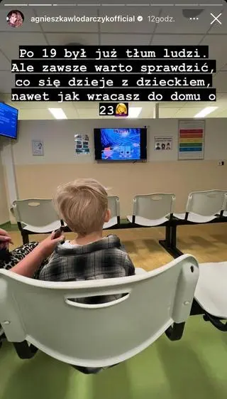 Agnieszka Włodarczyk pojechała z synem na SOR