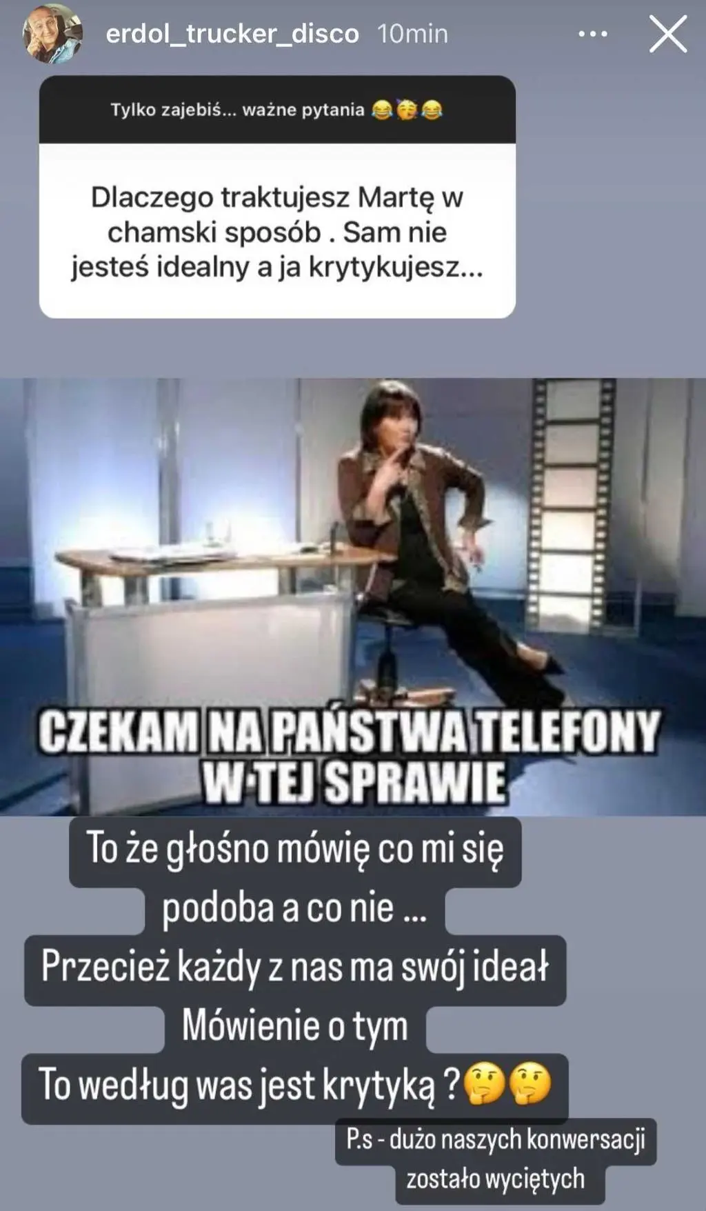 Maciej ze "ŚOPW" o traktowaniu Marty
