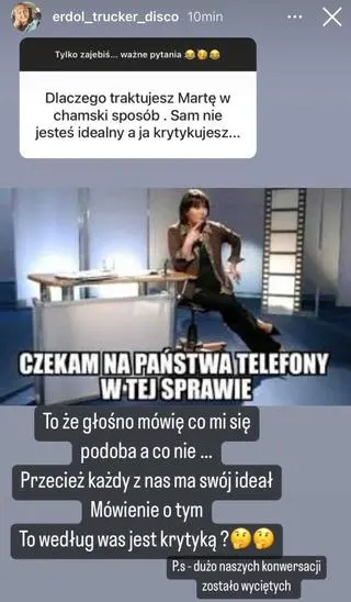 Maciej ze "ŚOPW" o traktowaniu Marty