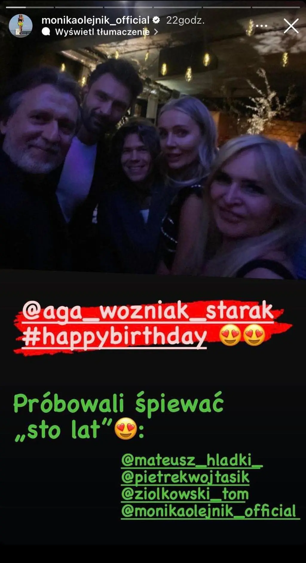Gwiazdy na urodzinach Agnieszki Woźniak-Starak
