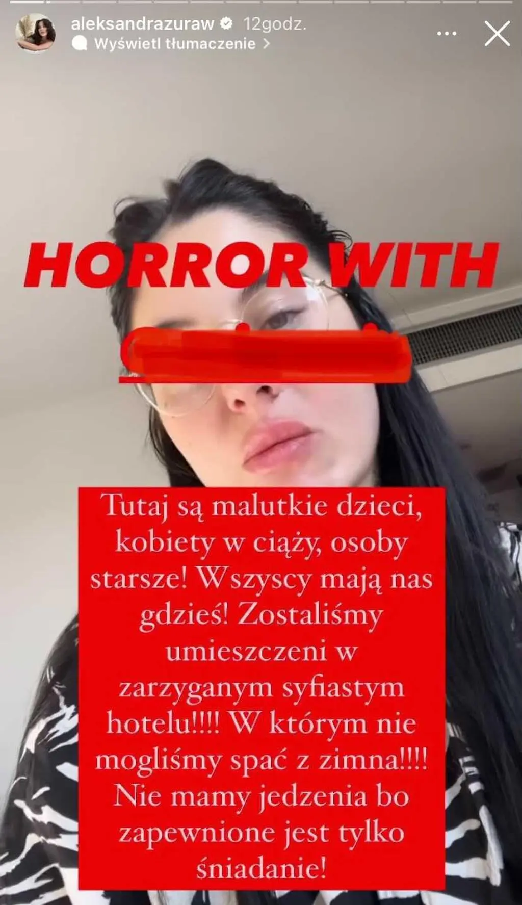 Ola Żuraw o horrorze na lotnisku