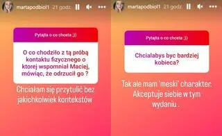 Marta Podbioł o bliskości z Maciejem