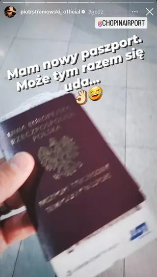 Piotr Stramowski został zawrócony na lotnisku