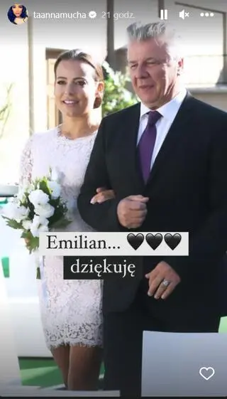 Anna Mucha żegna Emiliana Kamińskiego