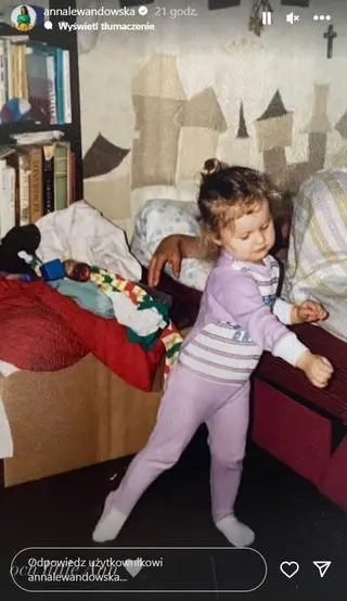 Anna Lewandowska opublikowała zdjęcie z dzieciństwa