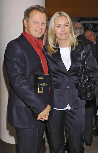 Piotr Szwedes z żoną