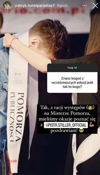 "Hotel Paradise". Patryk Reinholz zna Piotra Stillera