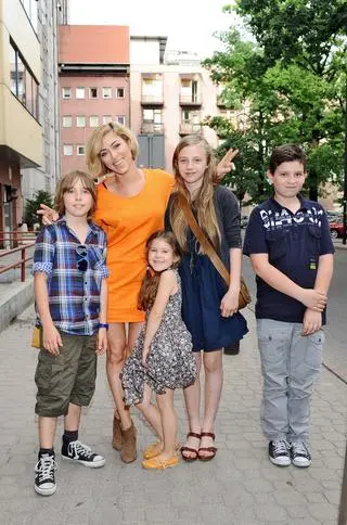 Natalia Kukulska z dziećmi
