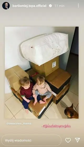 Bartłomiej Topa pokazał córki