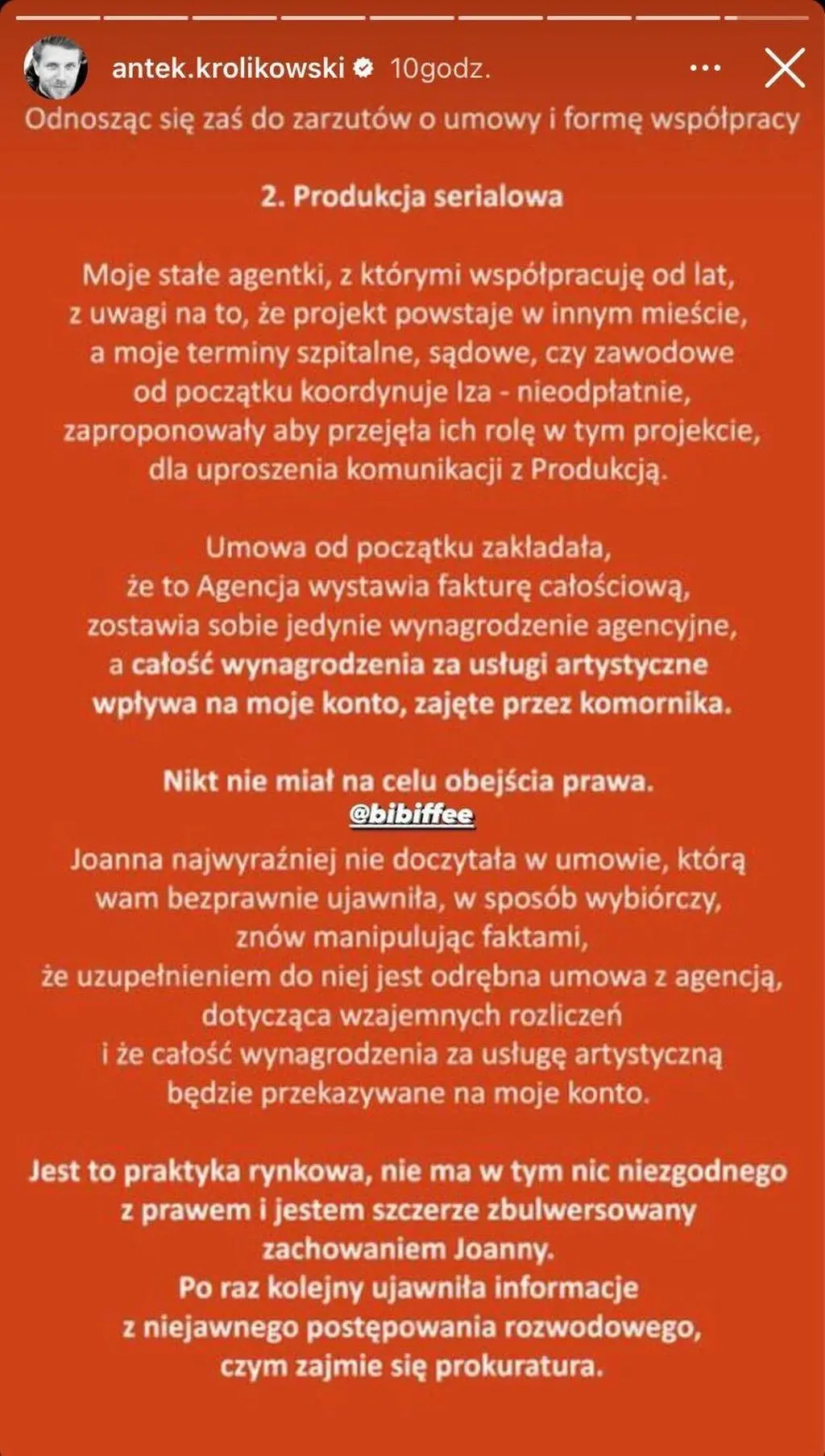 Oświadczenie Antoniego Królikowskiego cz. 9