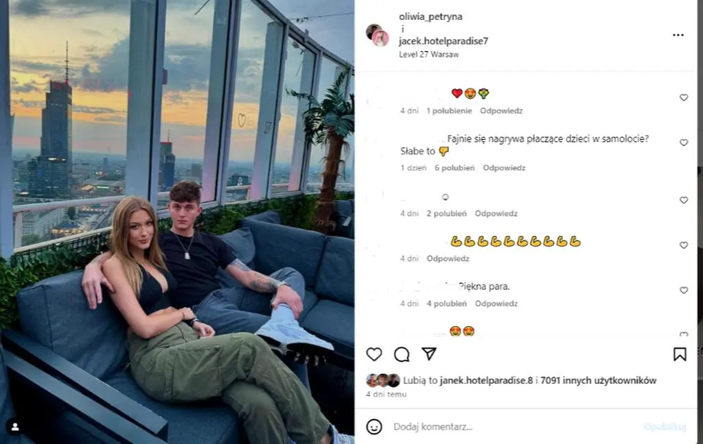 Oliwia i Jacek z "Hotelu Paradise 7"