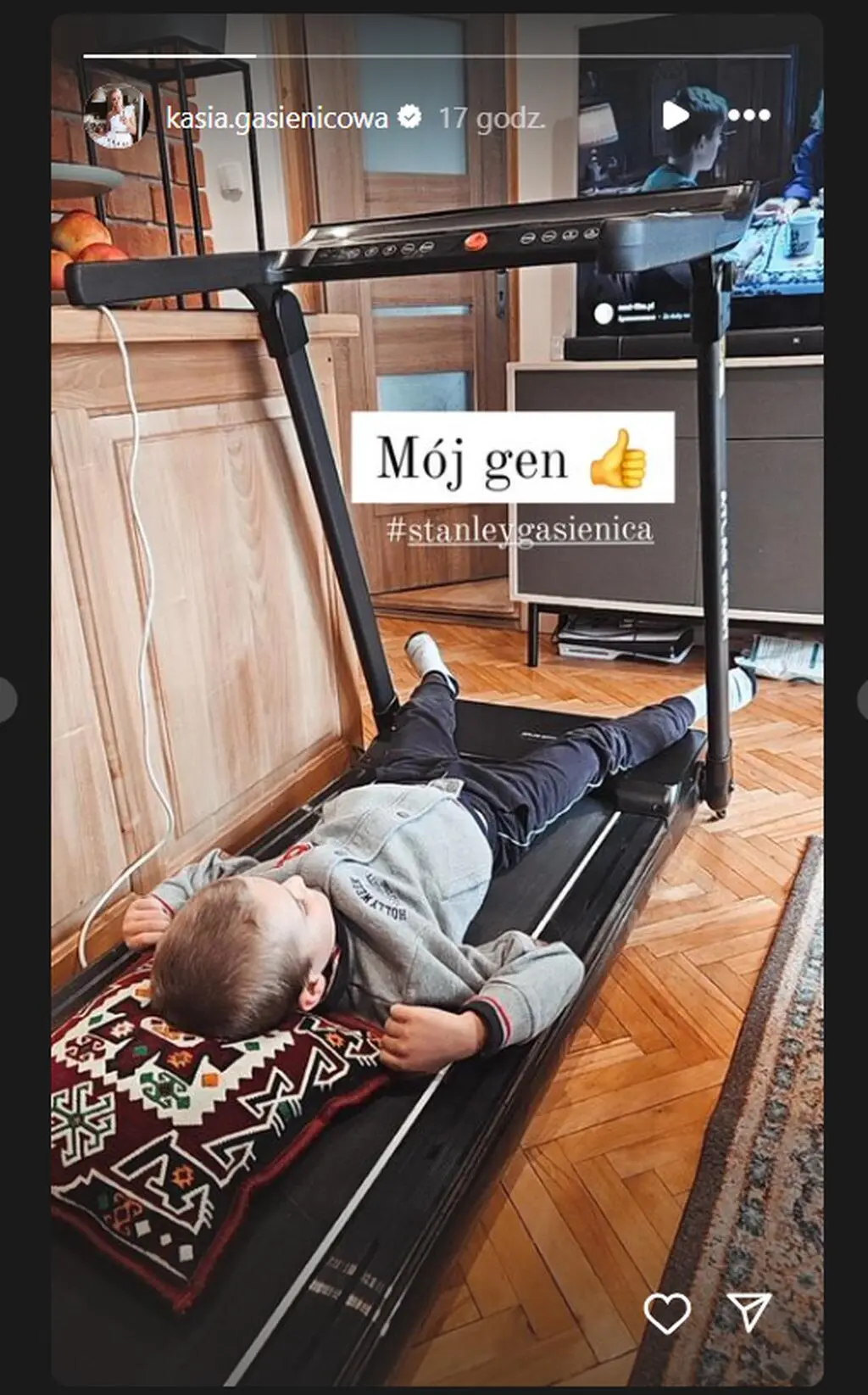Katarzyna Gąsienica z "Gogglebox. Przed telewizorem" pokazała zabawne zdjęcie syna