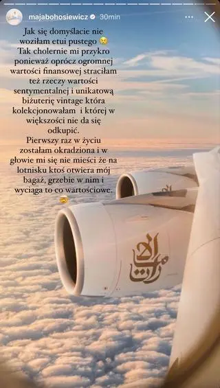 Maja Bohosiewicz została okradziona