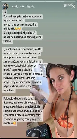 Renata Kaczoruk wyjeżdża z Polski?