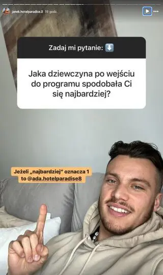 Janek Wojciechowski z "Hotelu Paradise 8"