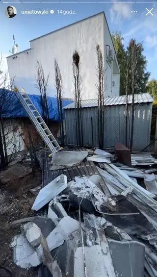 Sławek Uniatowski pokazał dom po pożarze