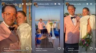 Tadeusz Müller wziął ślub z Małgorzatą Downar na łodzi