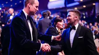BAFTA 2024. Książę Wiliam i David Beckham