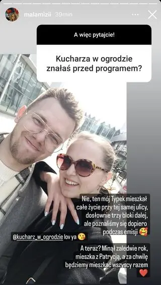 Agnieszka Miezianko ze "Ślubu od pierwszego wejrzenia" o Kucharzu w ogrodzie