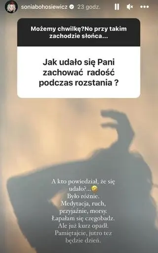Sonia Bohosiewicz na temat rozstania z mężem 