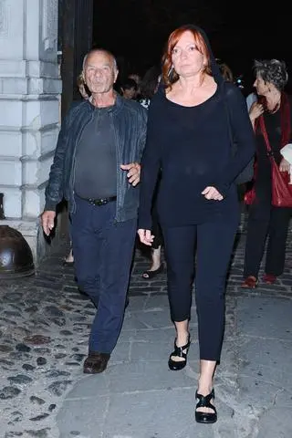 Ryszard Kotys z żoną Kamilą Sammler