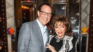 Joan Collins na randce z ponad 30 lat młodszym mężem. 90-latka ma burzliwą historię zwiąków 