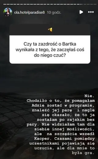 "Hotel Paradise". Ola o zazdrości o Bartka