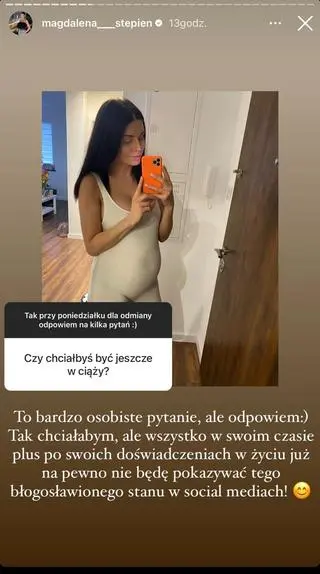 Magdalena Stępień o kolejnym dziecku