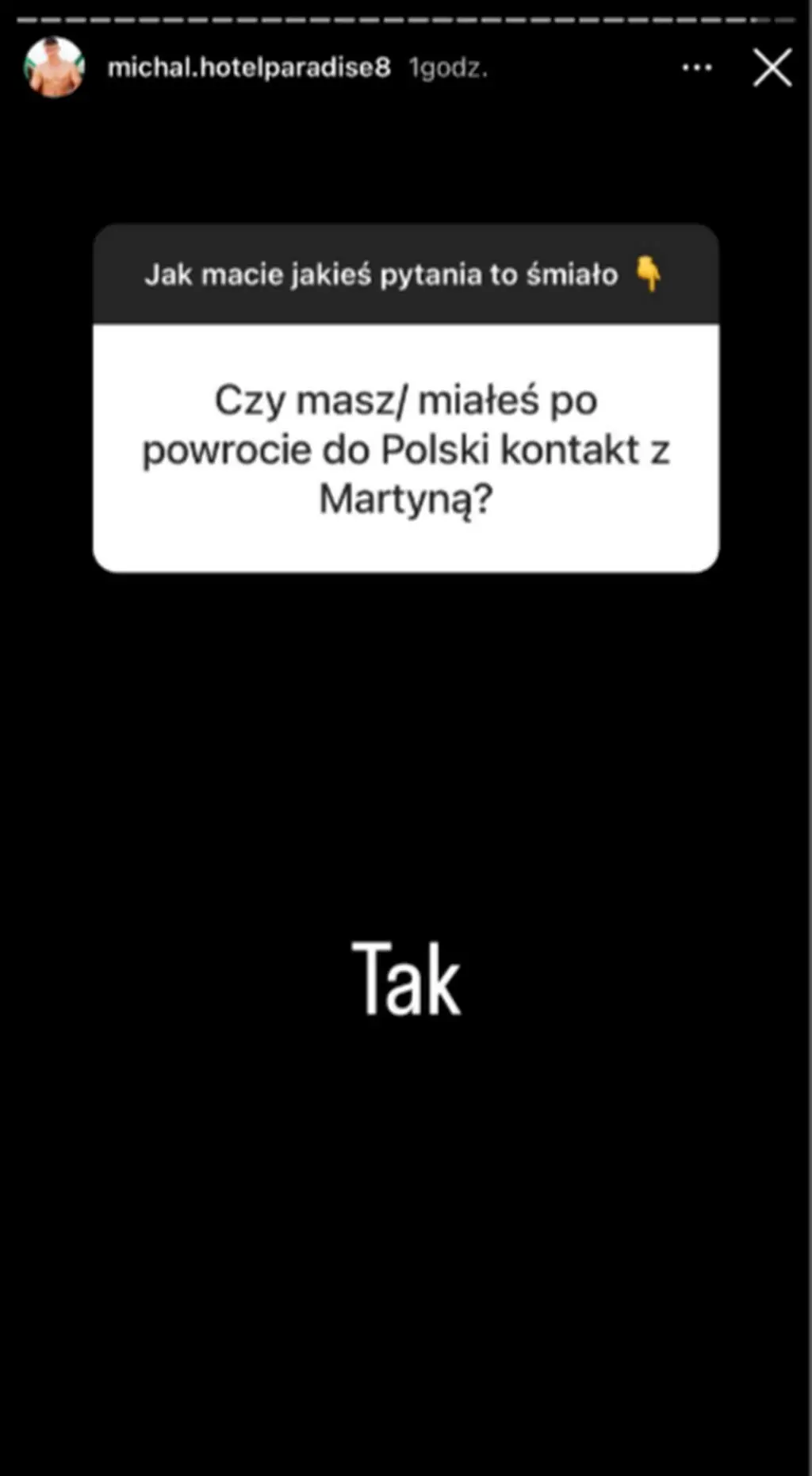 Michał z "HP" o relacji z Martyną