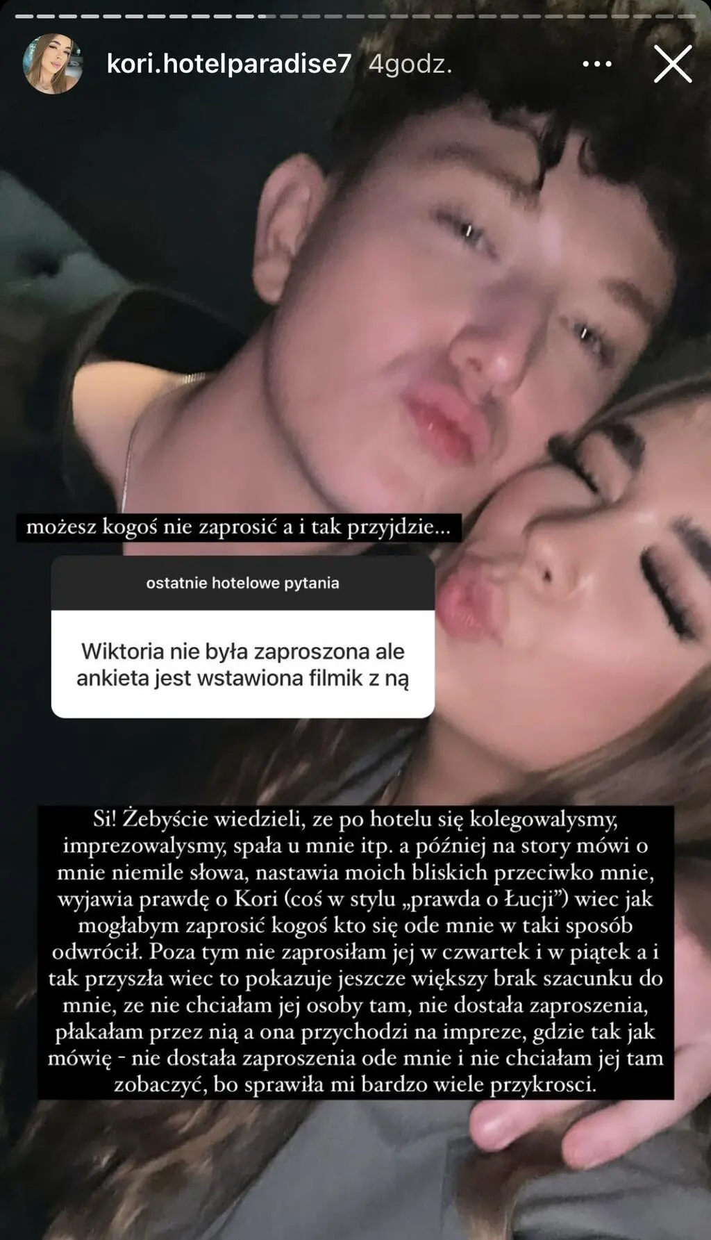 Kori o relacji z Wiktorią