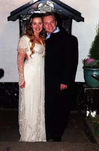 Kate Winslet i Jim Threapleton w dniu ślubu