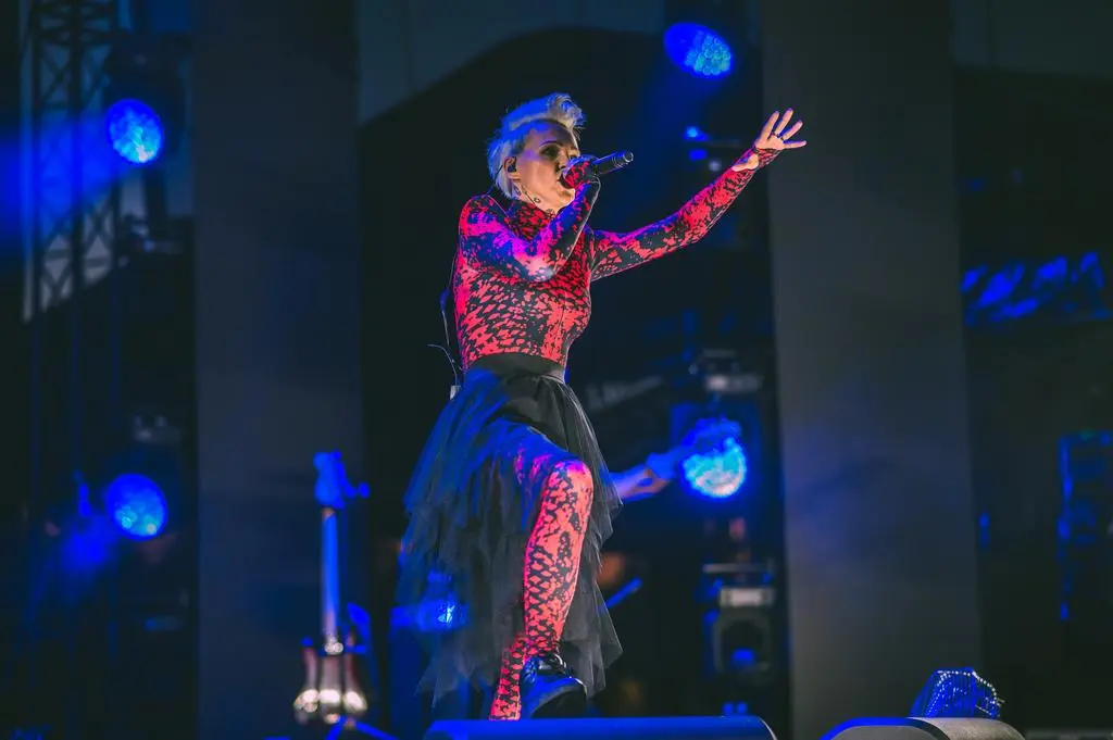 Agnieszka Chylińska na festiwalu "Zdobywcy Fryderyków"
