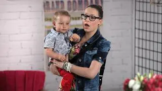 Mania, czyli Aleksandra Radwańska i Gniewko grany przez Modesta Aleksandrowicza-Krasko w serialu "Przepis na życie"