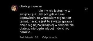 Oliwia z "HP" komentuje rozstanie z Kubą